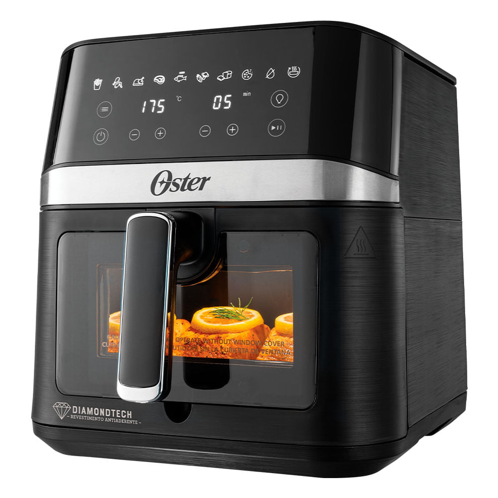 Fritadeira DiamondTech Oster 6L com Visor Transparente