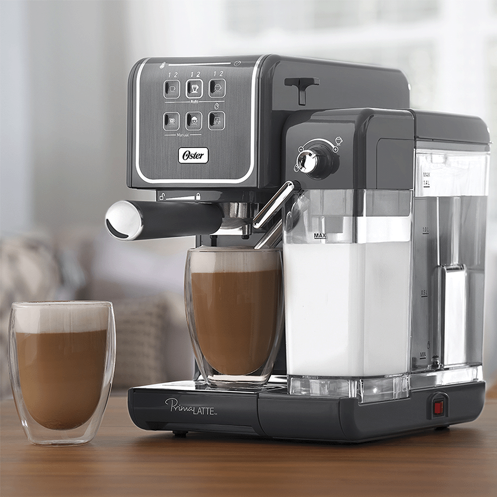 Cafeteira Espresso Oster PrimaLatte Touch para Cápsula, Pó e Sachê