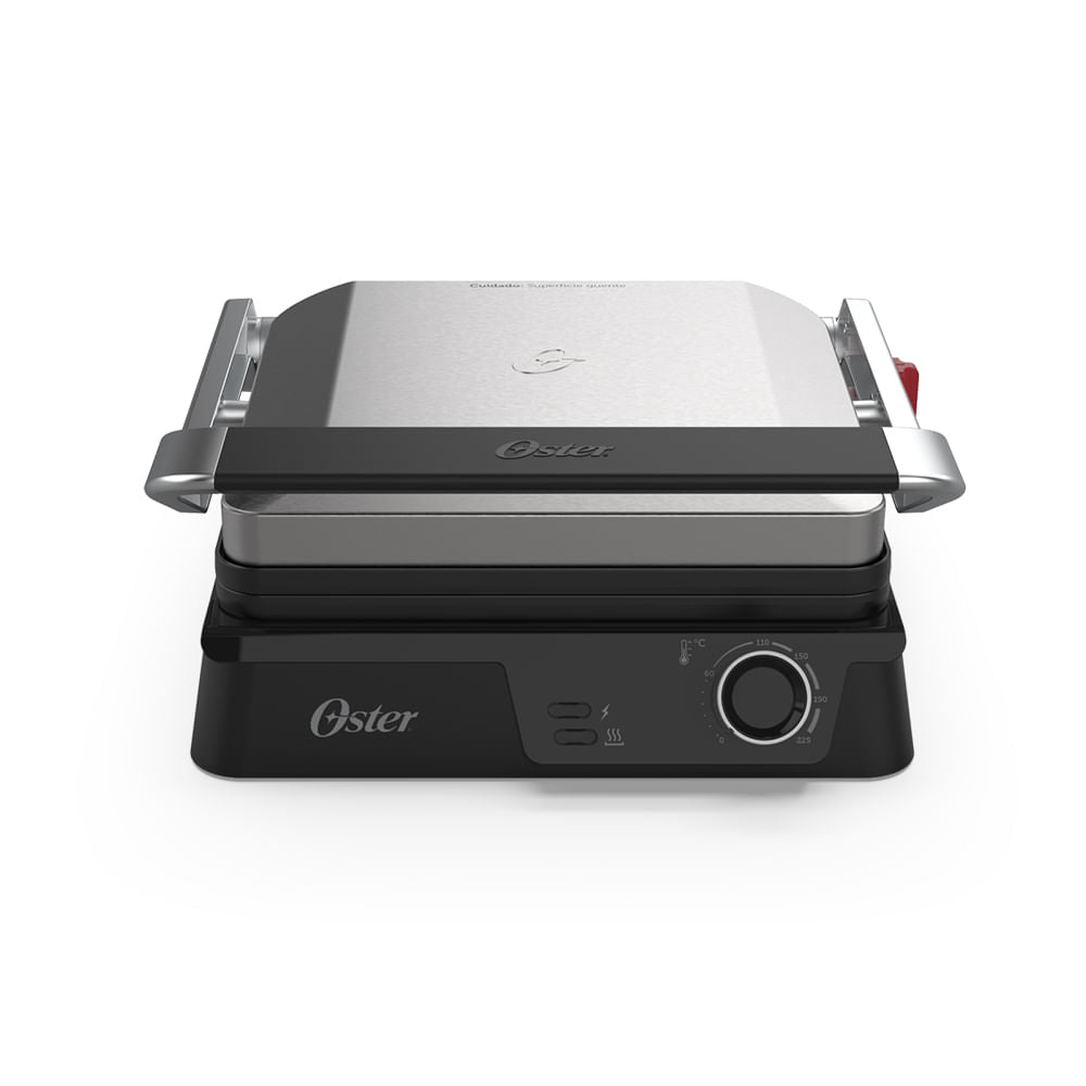 Grill Elétrico Multiuso Inox Oster 2 em 1