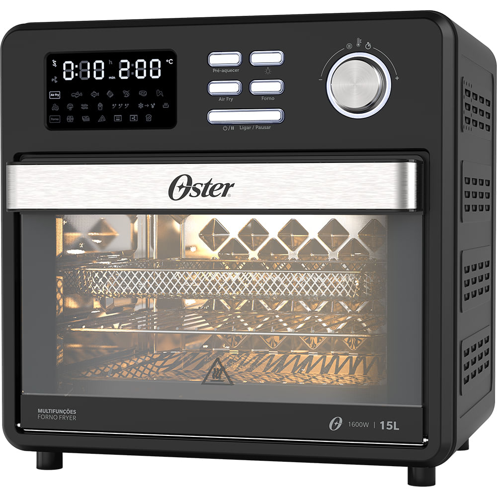 Kit Forno e Fryer 15L e Panela Elétrica Oster