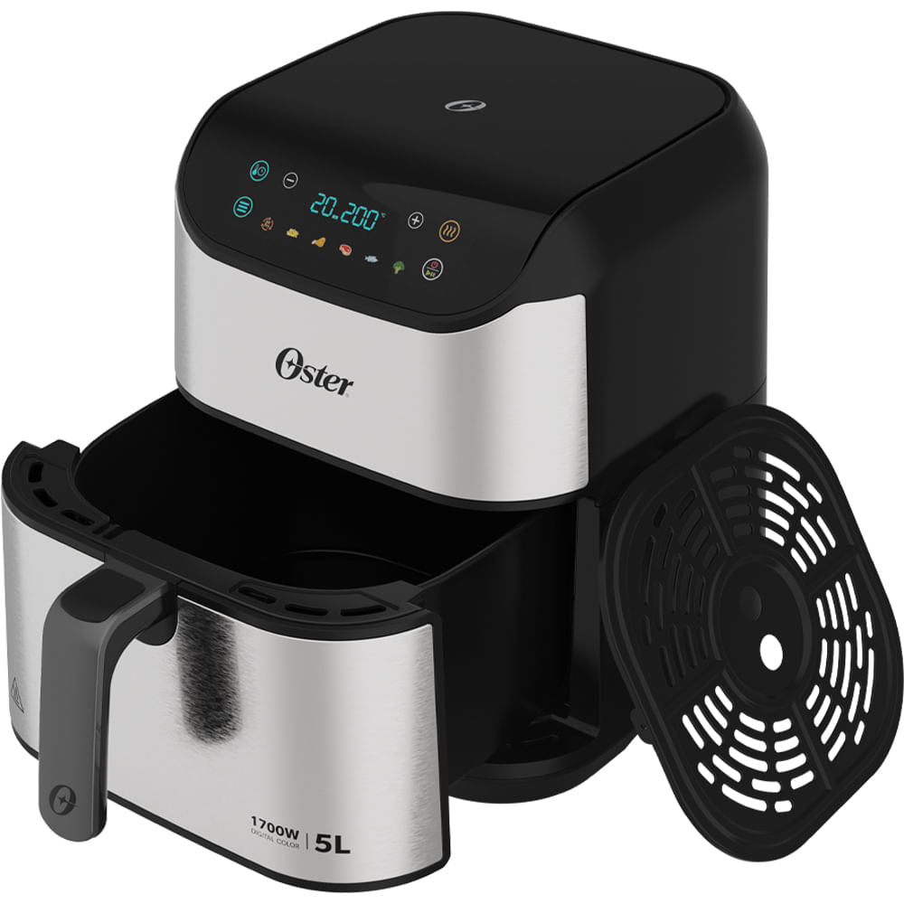 Fritadeira Digital Inox Oster 5L com Painel Touch