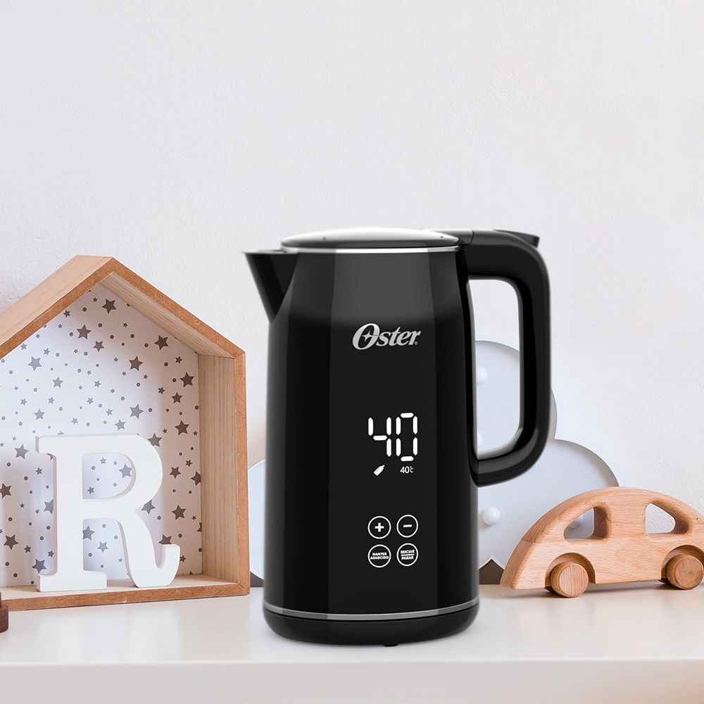 Chaleira Digital Oster Black 1,7L com Controle de Temperatura