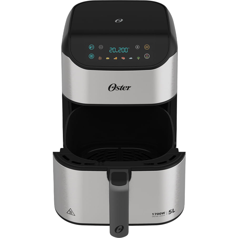 Fritadeira Digital Inox Oster 5L com Painel Touch