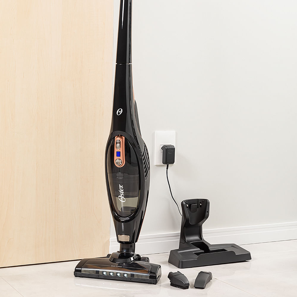 Aspirador de Pó Vertical Sem Fio Oster Duo Clean 2 em 1 - Bateria