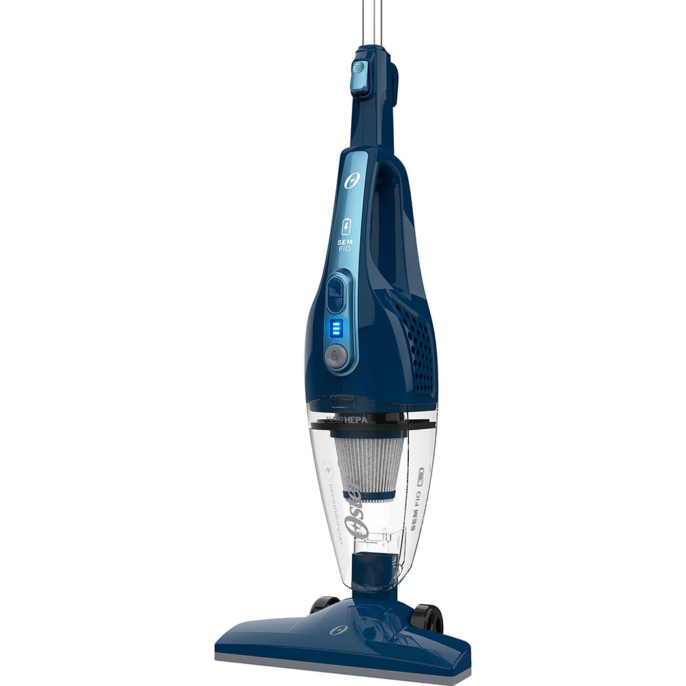 Aspirador de Pó Vertical Sem Fio Oster Blue 3 em 1 - Bateria
