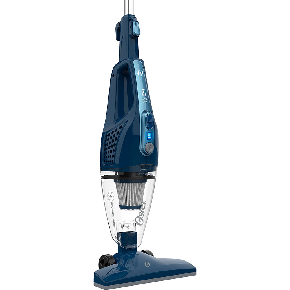 Aspirador de Pó Vertical Sem Fio Oster Blue 3 em 1 - Bateria
