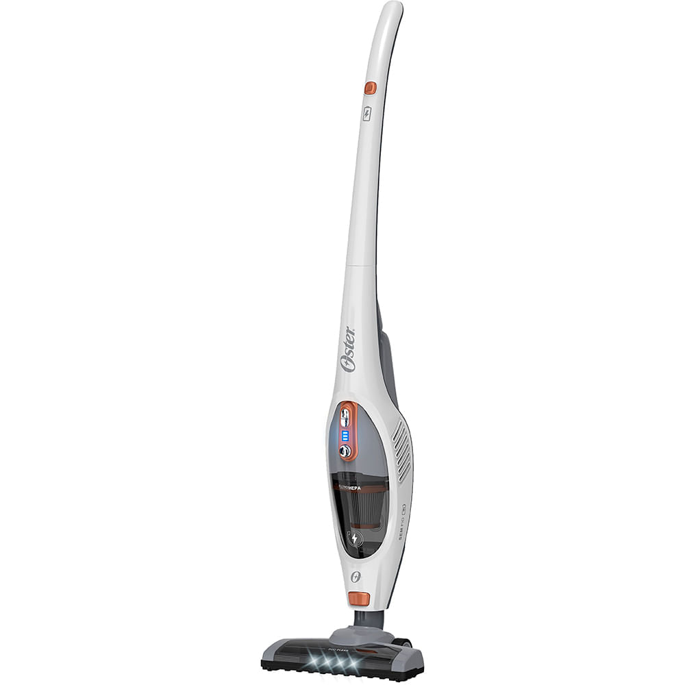 Aspirador de Pó Vertical Sem Fio Oster White Duo Clean 2 em 1 - Bateria