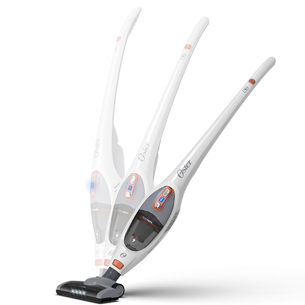 Aspirador de Pó Vertical Sem Fio Oster White Duo Clean 2 em 1 - Bateria