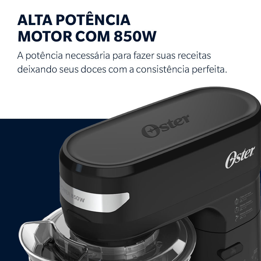 Batedeira Planetária Oster Bowl Inox III