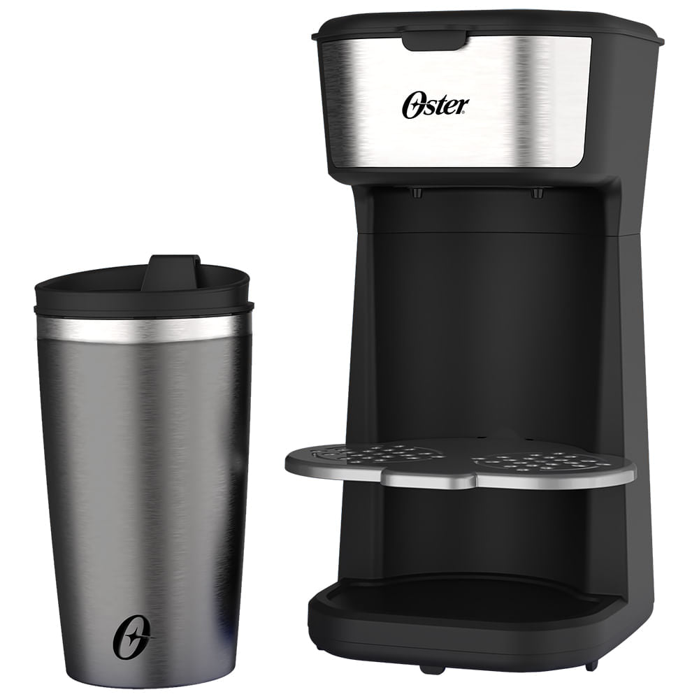 Cafeteira Oster 2Day Inox 2 em 1 com Copo Térmico