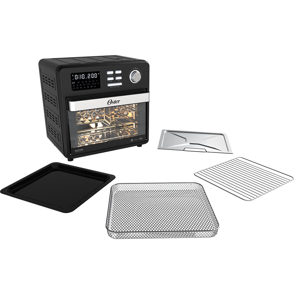 Kit Forno e Fryer 15L e Panela Elétrica Oster