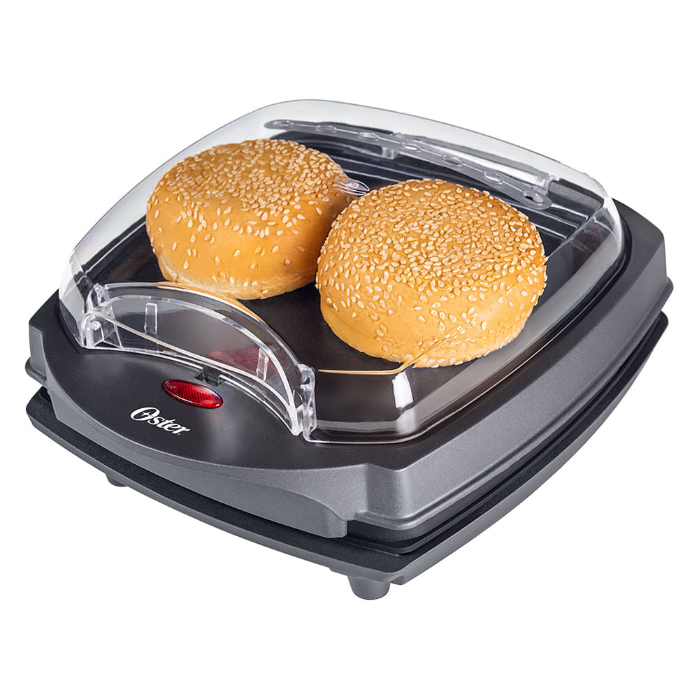 Grill Elétrico Burguer Oster 2 em 1 com Estufa