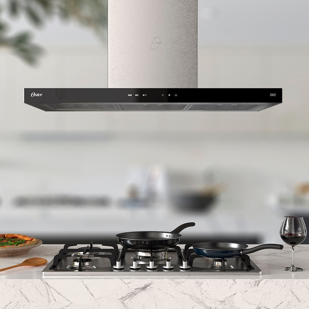 Cooktop a Gás Inox 5 Bocas Oster Semiprofissional - Bivolt