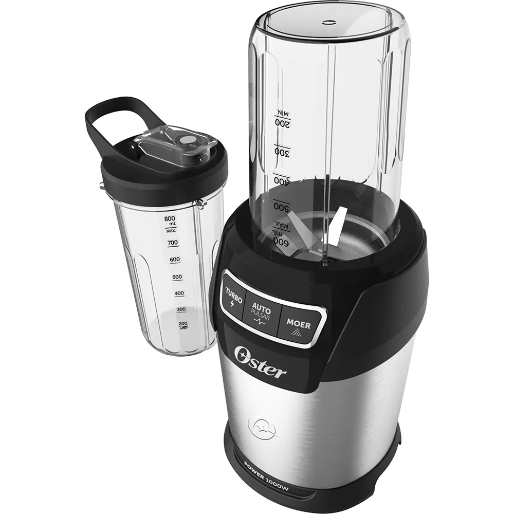 Kit Blender Ultra Power e Mini Grill Elétrico Inox Oster