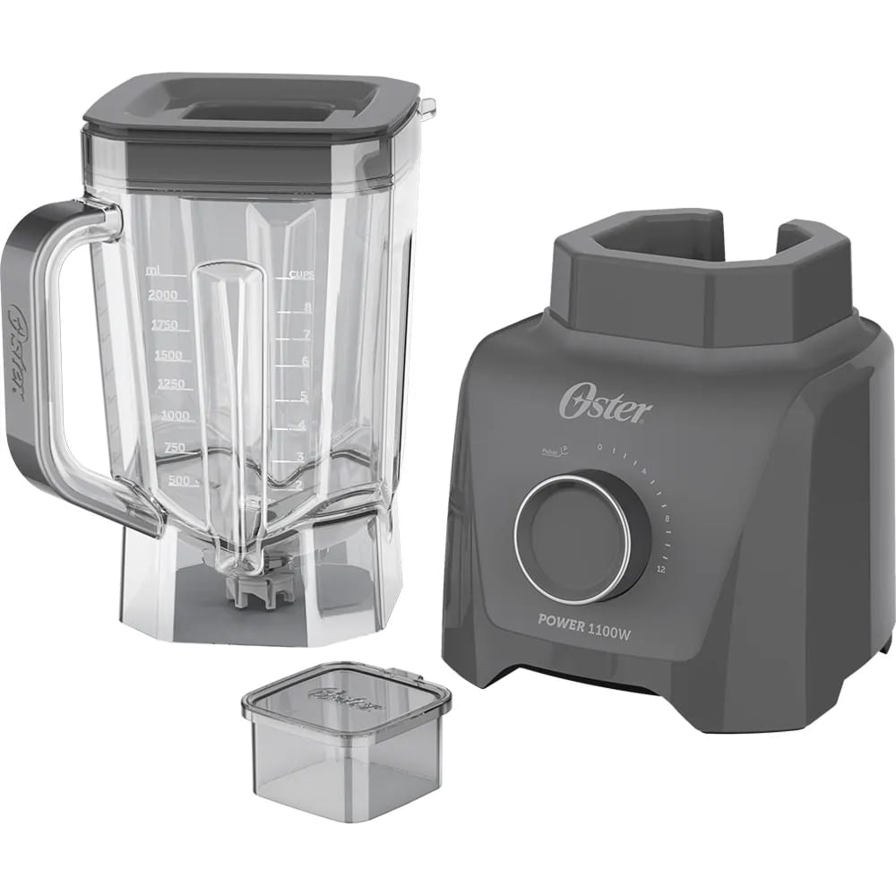 Kit Oster Gray - Cafeteira Iced Coffee e Liquidificador Full 3,2L