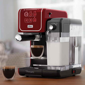 Cafeteira Espresso Oster PrimaLatte Touch Red para Cápsula, Pó e Sachê