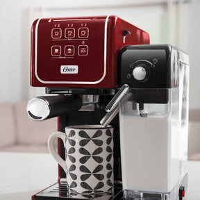 Cafeteira Espresso Oster PrimaLatte Touch Red para Cápsula, Pó e Sachê