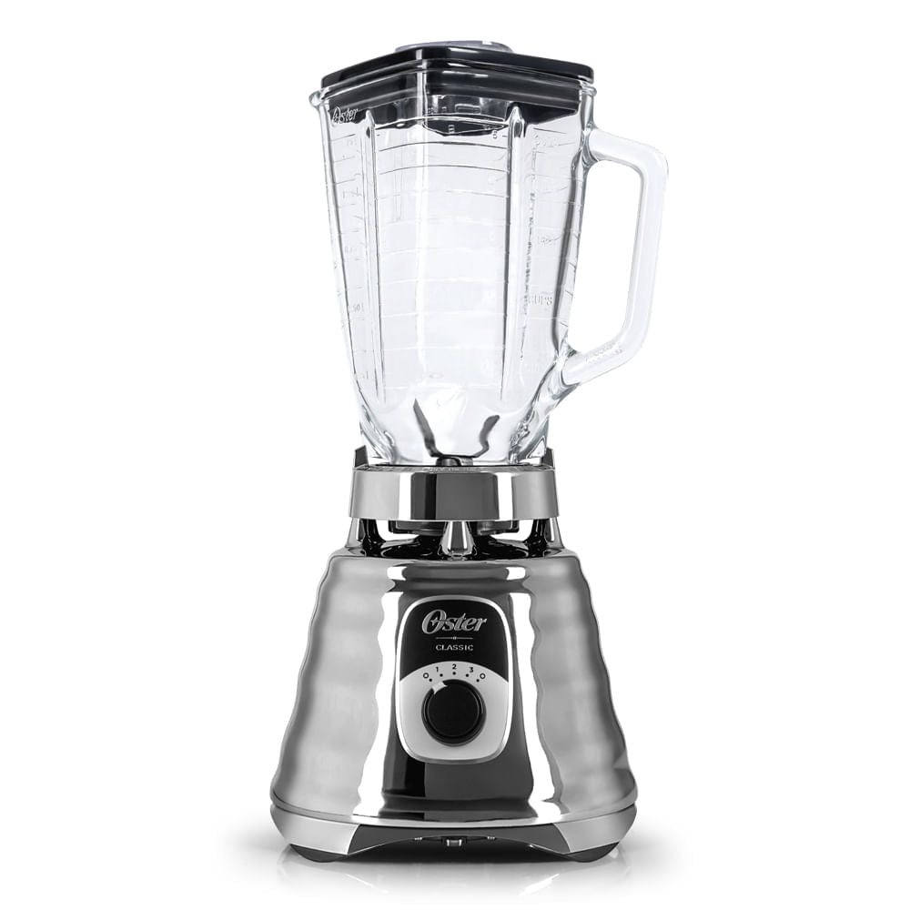Kit Liquidificador New Osterizer Chrome e Máquina de Waffle Oster
