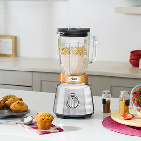 Liquidificador Osterizer Max 1,8L Prata e Cobre Oster
