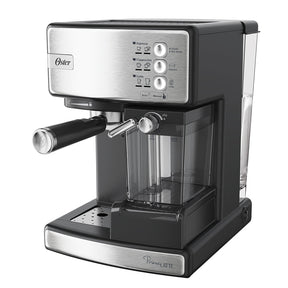 Kit Cafeteira Nova PrimaLatte Inox e Moedor de Café Elétrico Inox Oster