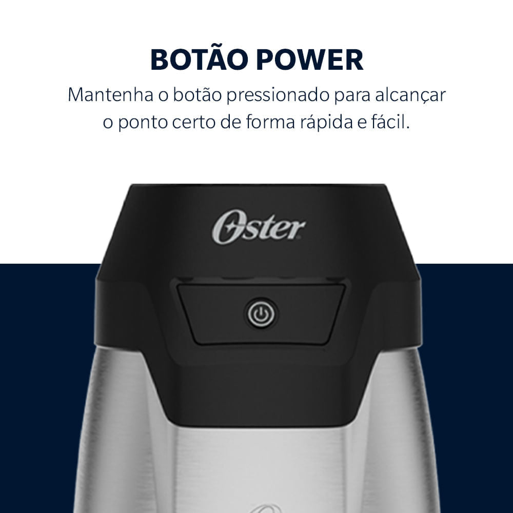 Blender Power Inox Oster com 2 Jarras To Go - 127V