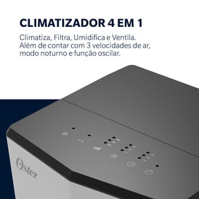 Climatizador de Ar 5,3L Oster Portátil 4 em 1