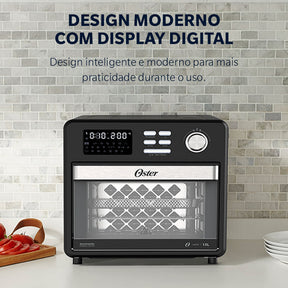 Forno e Fryer 15L Oster Multifunções Compact 10 em 1