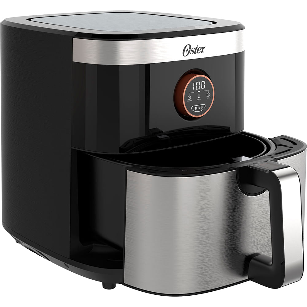 Fritadeira Sem Óleo 2 em 1 Black Inox 4,8L Oster