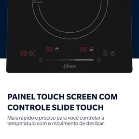 Cooktop de Indução 2 Bocas Oster Touch Screen 2 em 1 - 127V