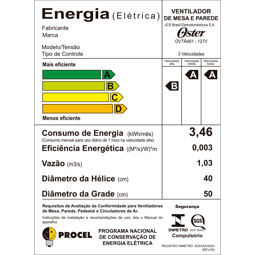 Ventilador Oster Power Fresh 2 em 1