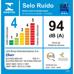 Liquidificador Super Chef Oster Preto 1,25L