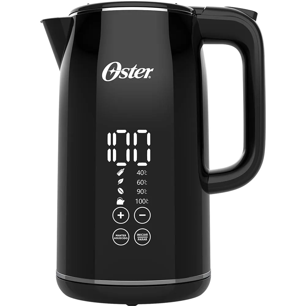 Kit Chaleira Digital 1,7L e Moedor de Café Inox Oster - 127V