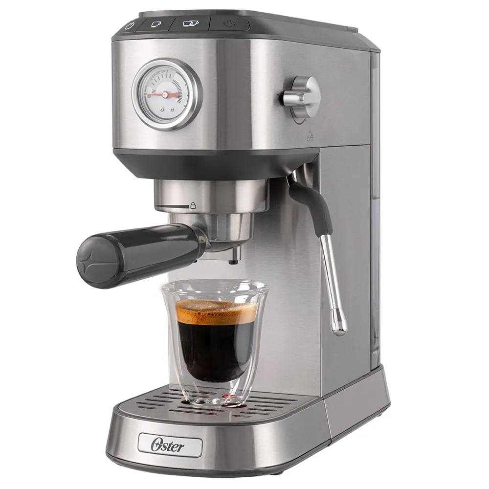 Kit Cafeteira Espresso Compacta e Torradeira Inox Oster