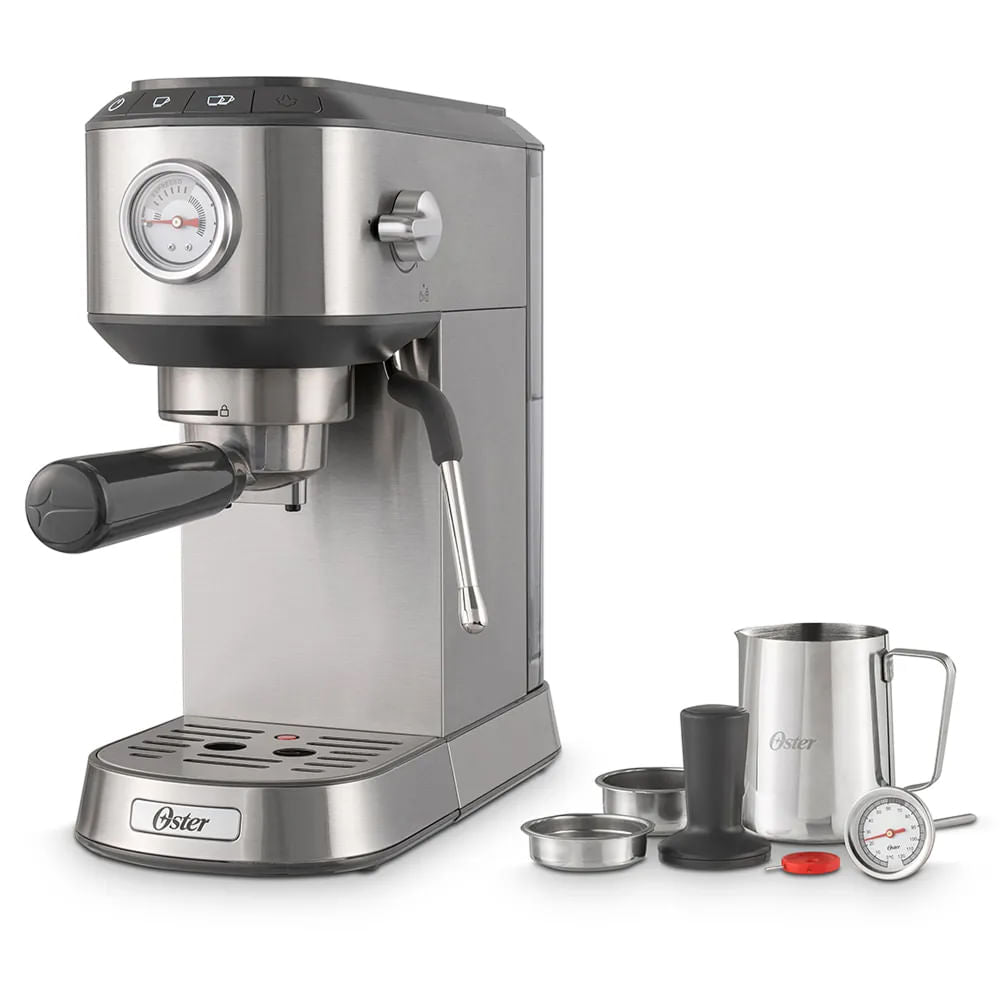 Kit Cafeteira Espresso Compacta e Torradeira Inox Oster