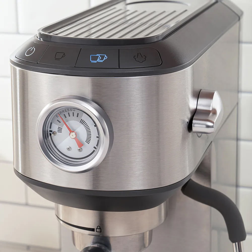 Kit Cafeteira Espresso Compacta e Torradeira Inox Oster