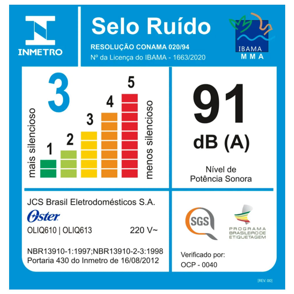 Liquidificador 1400 Full Oster Preto 3,2L